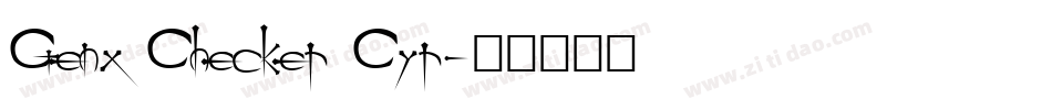 Genx Checker Cyr字体转换